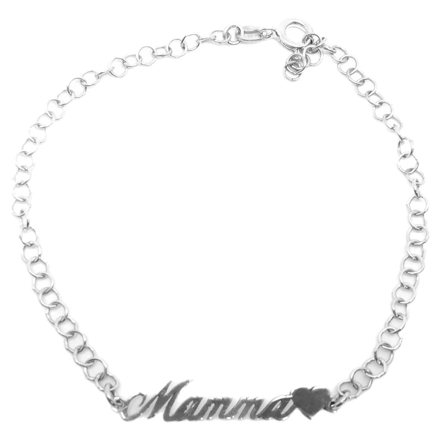 Bracciale mamma con cuore in argento 925 (Copia)