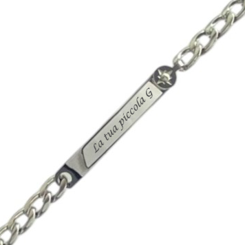 Bracciale acciaio personalizzabile