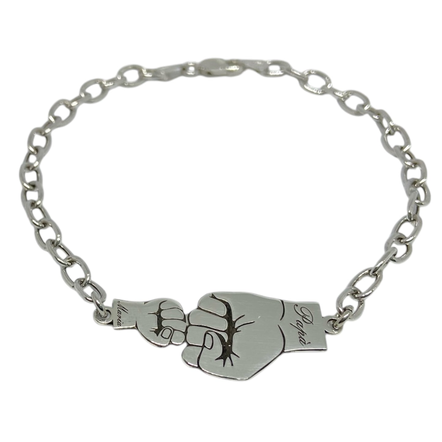 Bracciale pugno in argento 925