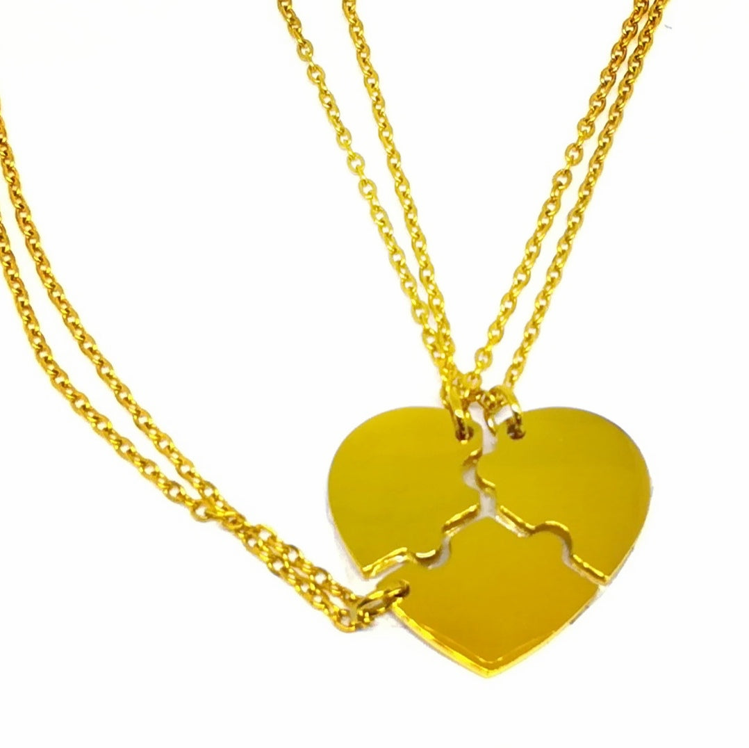 Collana Cuore che si divide in tre personalizzabile