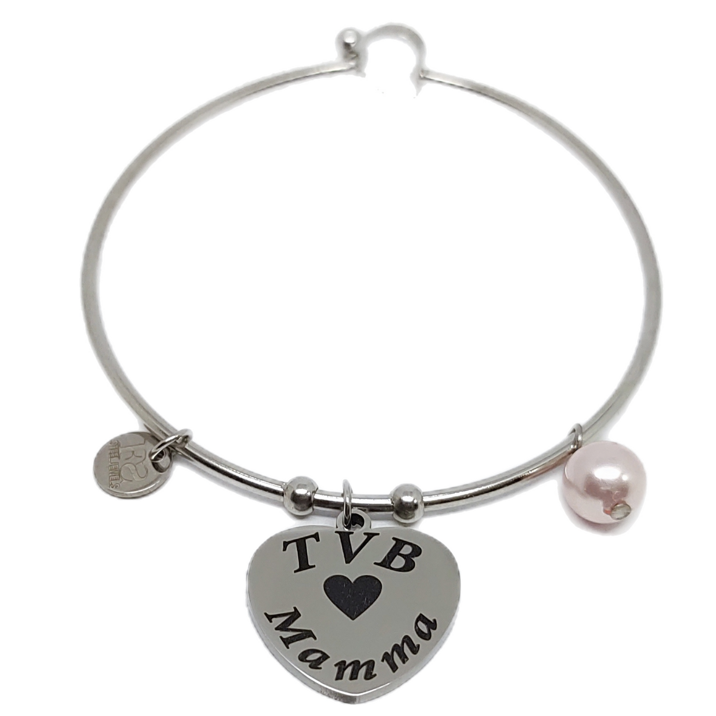 Bracciale rigido cuore mamma