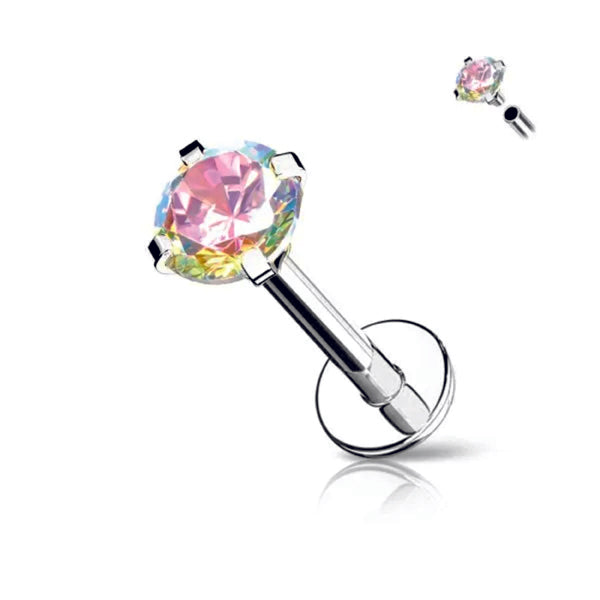Piercing con pietra e filettatura interna